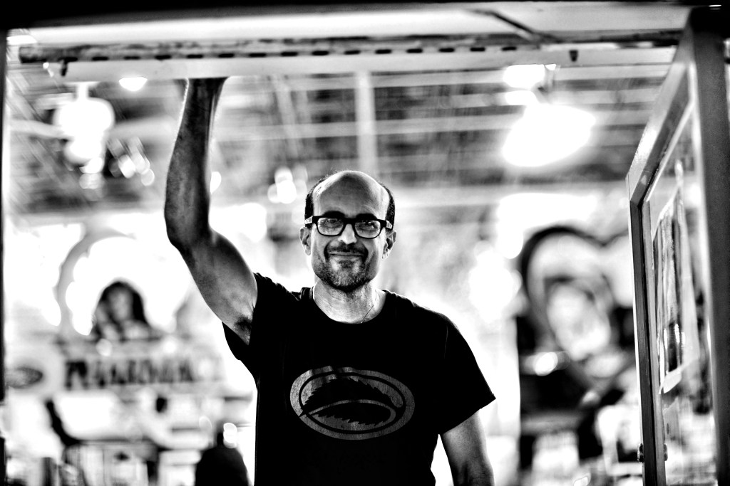 Gary Alony standing in the doorway of Thompson Alchemists on Thompson Street in Soho NYC 10012